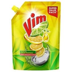 Vim Dishwash Liquid Gel Lemon 900ml Pouch