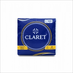 Claret Paper Napkin 30x30 100 Pull 1 Ply