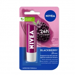 Nivea Fruity Blackberry Shine Lip Balm 4.8g