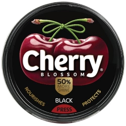 Cherry Blossom Wax Shoe Polish Black 15g