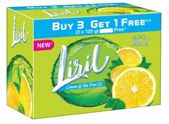 Liril Lime Soap 4x125g