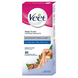 Veet Full Body Waxing Kit For Sensitive Skin 20Pcs