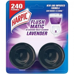 Harpic Flush Matic Lavender 2x50g Each