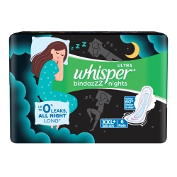 Whisper Bindazzz Nights XXL+ 6 Pads