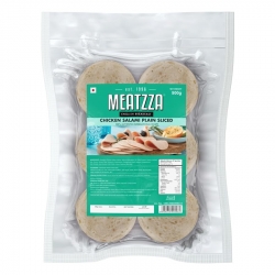 Meatzza Chicken Salami Plain Sliced 500g