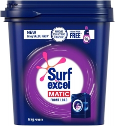 Surf Excel Matic Front Load Powder 6Kg+500ml Liquid