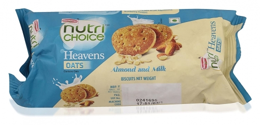 Britannia Heavens Oats Almond And Milk Cookies 75g