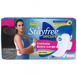 Stayfree Secure Cottony Extra Large 18Pcs