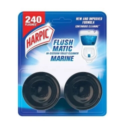 Harpic Flush Matic Marine Toilet Rim Block 2x50g