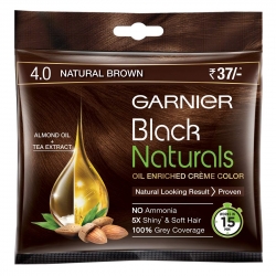 Garnier Black Naturals Shade 4 Natural Brown 20ml+20g