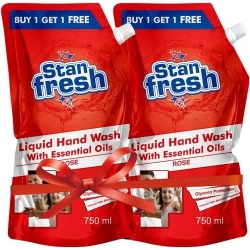 Stan Fresh Rose Handwash 2X750ml Pouch