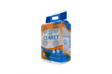 Claret Toilet Roll 2 Ply 200 Pull 6 in 1